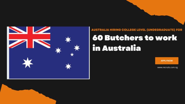 60 Butchers to work in Australia