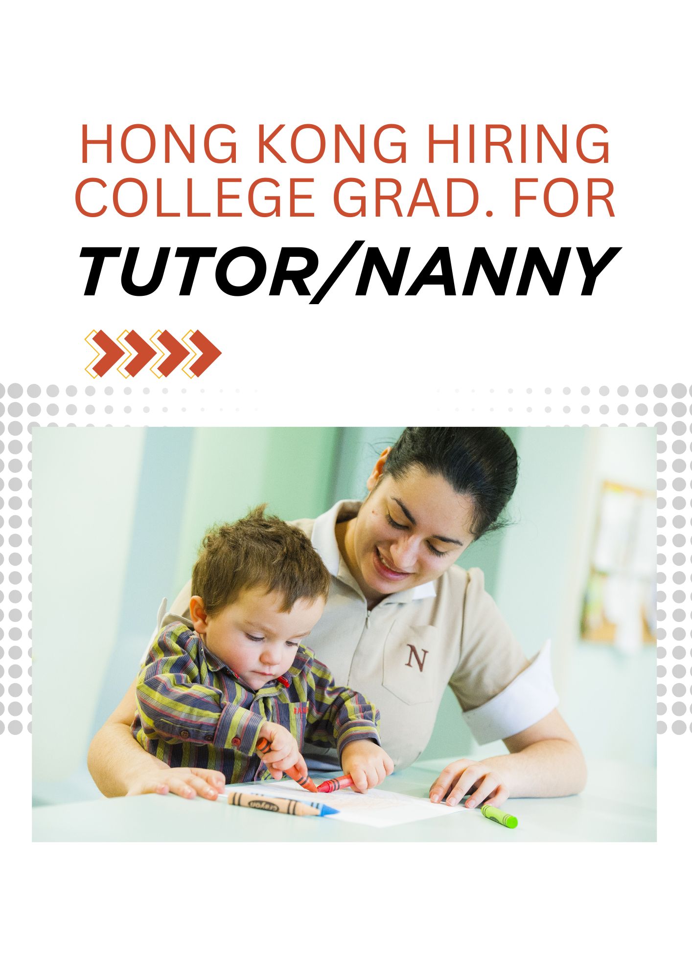 Tutor/Nanny Job Opportunity in Hong Kong